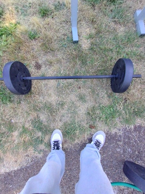 Bench Press Bar With Weights