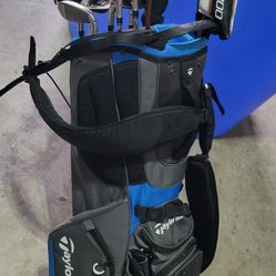 Left Handed TALOR MADE & PING Golf Clubs And Bag