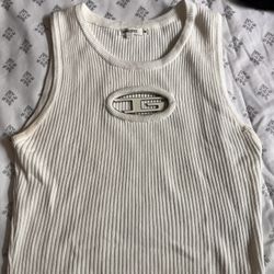 Immodel white tank top