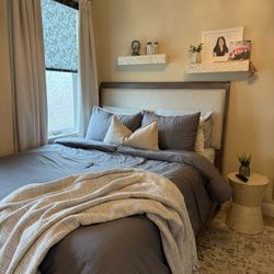 Queen Bed Frame And Nightstand 