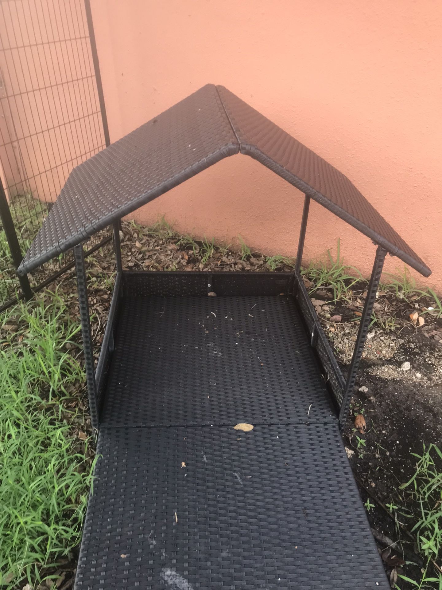 Outdoor Wicker Dog House