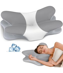 Cervical Pillow for Neck Pain Relief, Ergonomic Neck Pillow for Sleeping, Contour Pillow for Neck Support, Memory Foam Pillows for Reading & Bed Rest 