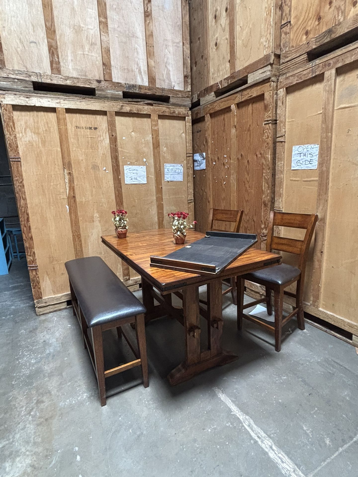 Kitchen Table With Bench And 2 Chairs 