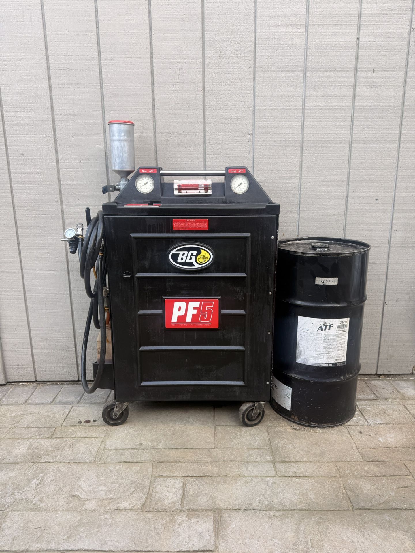 BG PF5 Transmission Fluid Power Flush Machine w/ 15 Gallon of ATF