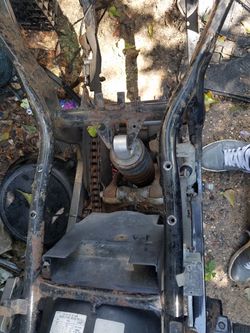 Motorcycle frame with wheels