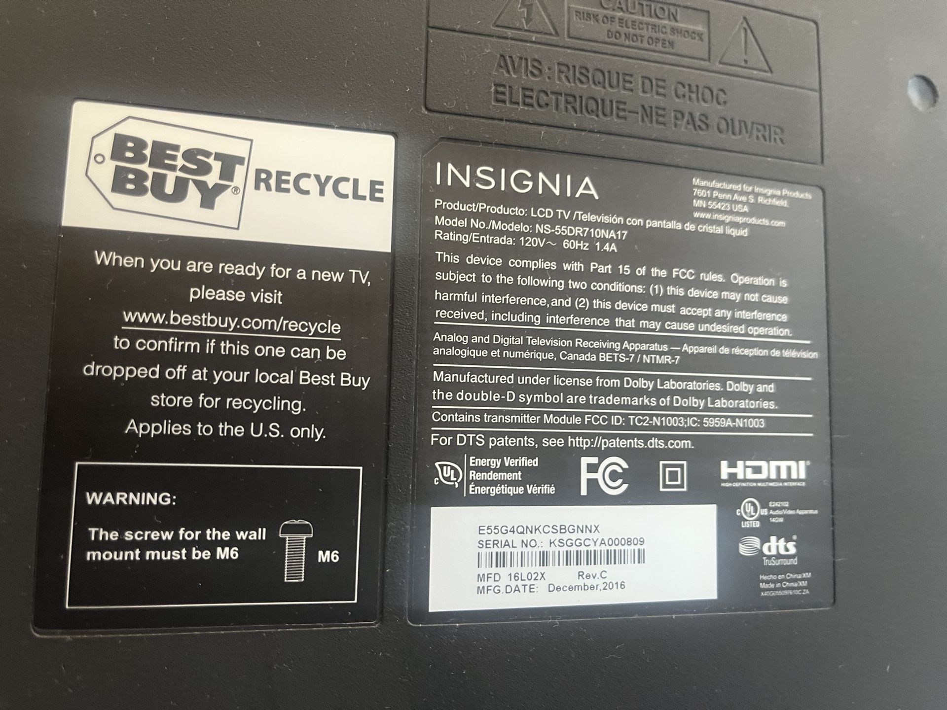 TV Back Light Damage