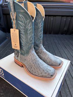 Anderson Bean Black Rio ostrich boots 11EE