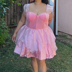 Dolls Kill Trickz N Treatz Pink Princess/Fairy Costume Dress Size 3X