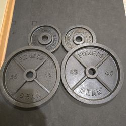25lb And 45lb Used Olympic Weight Plates--
