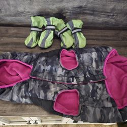 Dog Snow Jacket And Boots