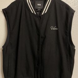 Vans Black Piper Stadium Vest Womens Size XXL