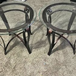 Glass Top End Tables