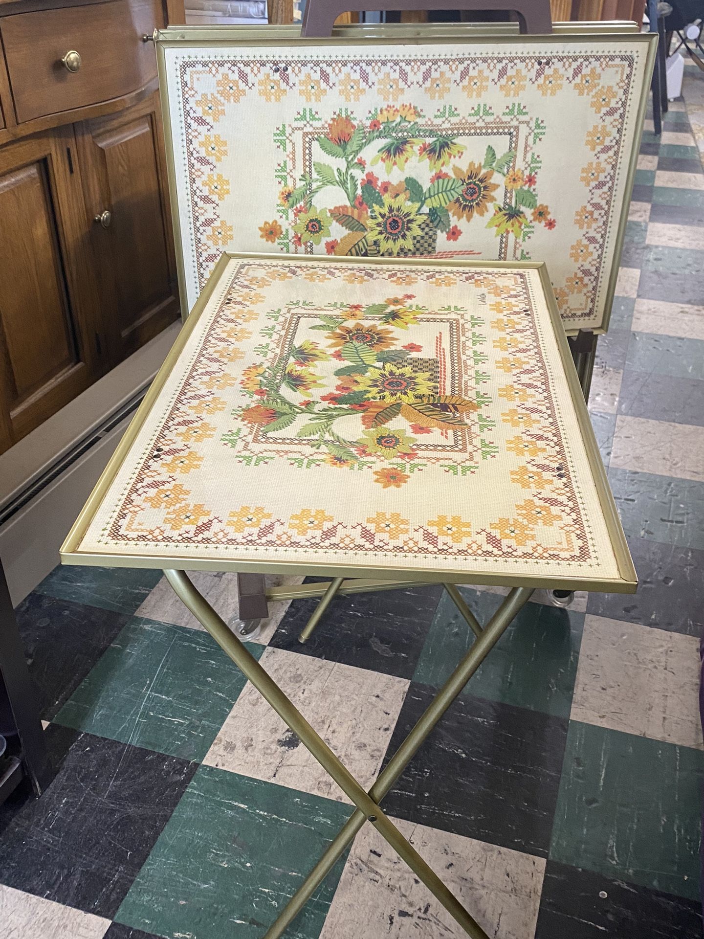 4 Tables Set Antique