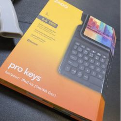 New, ZAGG Pro Keys Detachable Case And Wireless Keyboard For IPad Air 