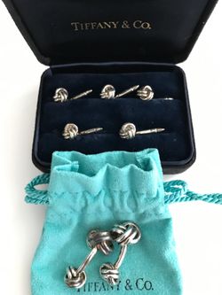 Tiffany & Co. Double Knot Cufflinks and Shirt Studs. $800
