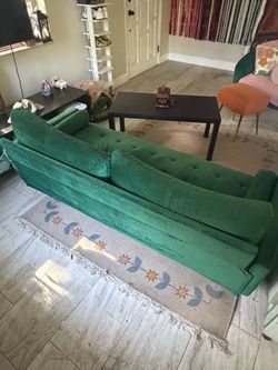 Dark Green Love Seat
