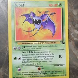 Pokemon Fossil Set Zubat