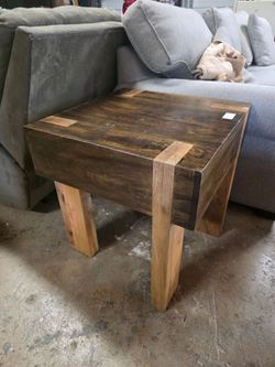 Block end table