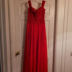 Junior Red Prom/evening Dress.