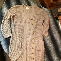 Long CrissCross StitchBacked Cardigan S PXL
