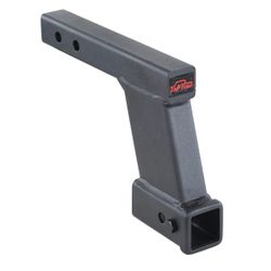 TOPTOW Trailer Hitch Extender Adapter with 8-inch Riser/Drop, 2" Receiver, 2-inch Solid Shank, #1118UR2