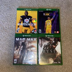 4 XBOX ONE games Great Condition 