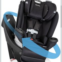 Evenflo Gold Revolve360 Extend All-in-One Rotational Car Seat with SensorSafe (Onyx Black
