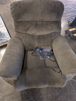 Comfortable Grey Fabric Power Recliner Sectional Component