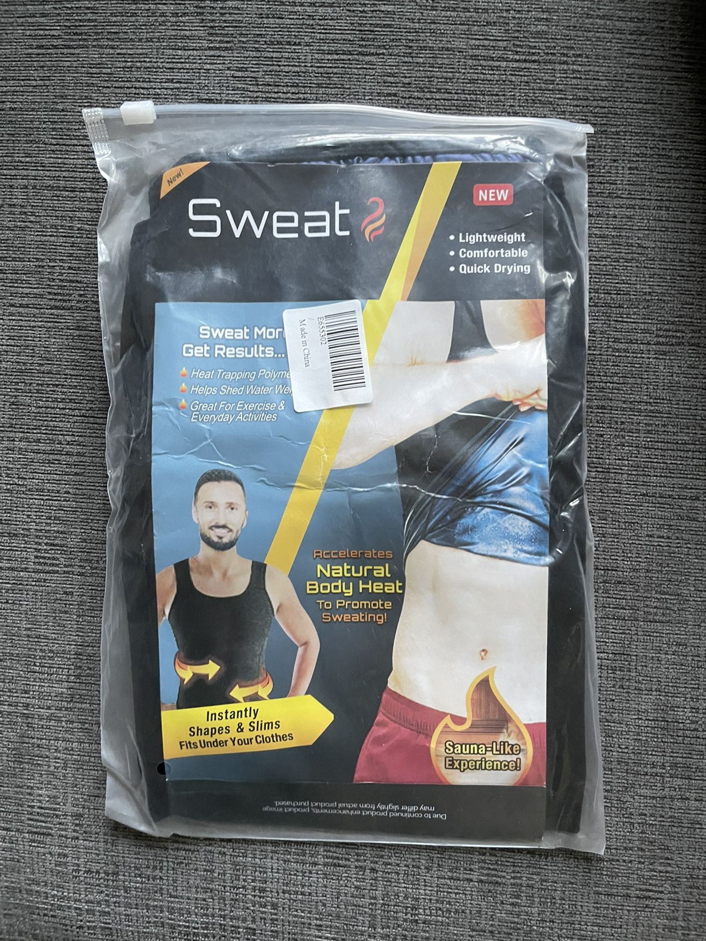 Sweat  Sweat Men's Heat Trapping Pullover Sweat Enhancing
