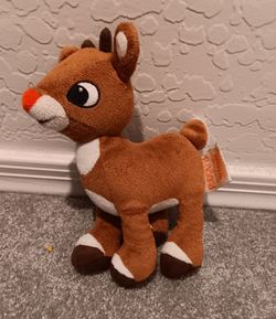 Rudolph the red nose reindeer plush stuffed animal toy