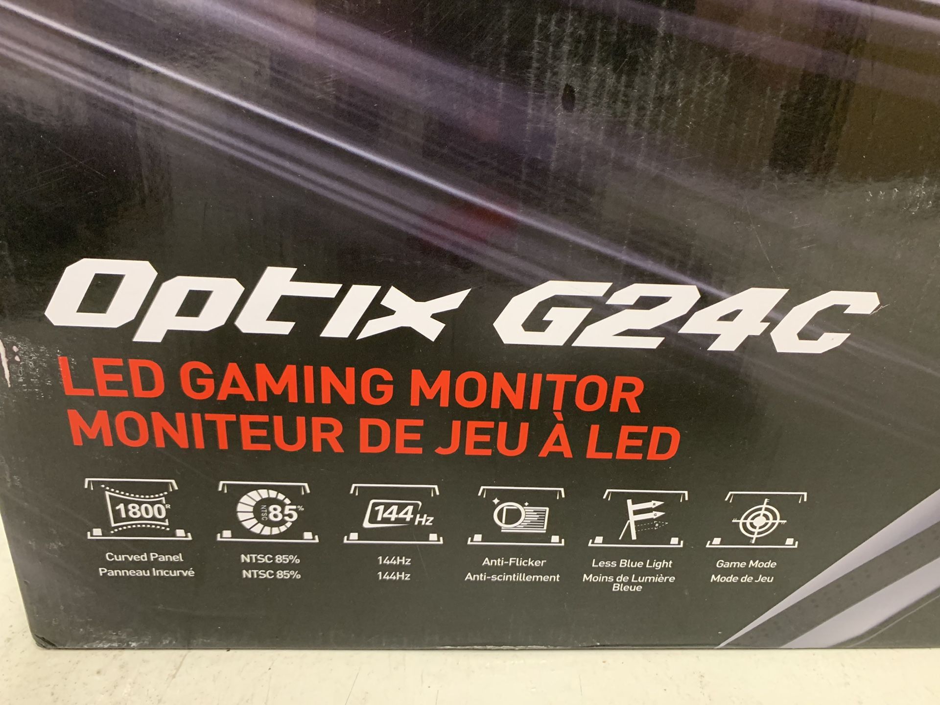 MSI curved gaming monitor 24” Optix G24C, Full HD LED (1080p) 144hz, 1ms, HDMI, DP, Free sync