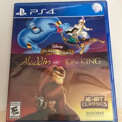 PS4 Aladdin & Lion King 