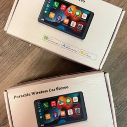 Wireless Car Play Screen Portable Car Stereo Back Up Camara 