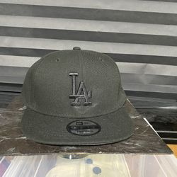 All Black La Dodgers Hat