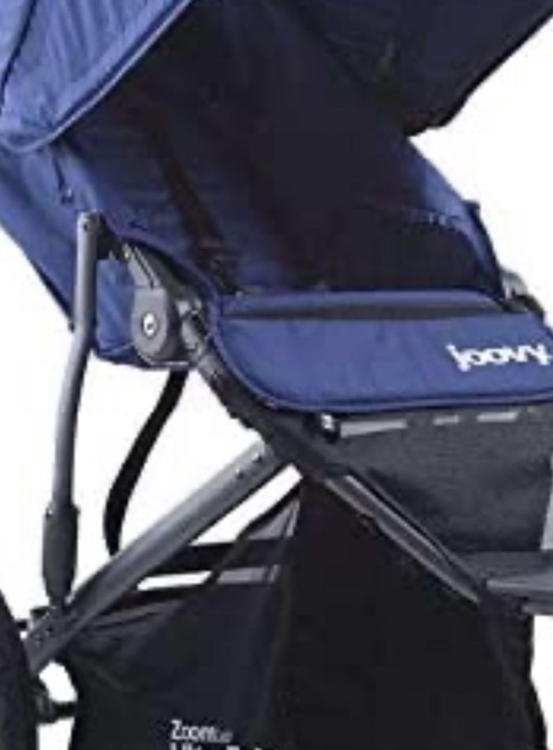 Joovy Zoom 360 Ultralight Jogging Stroller, Large Canopy, Lightweight Jogger, Extra Large Air Filled Tires, Blueberry