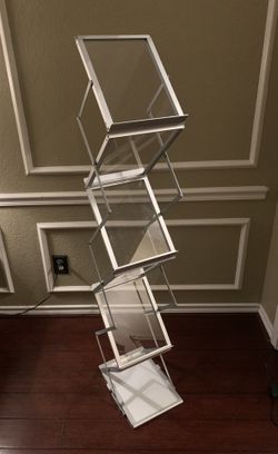Literature floor stand (10" width) with hard case