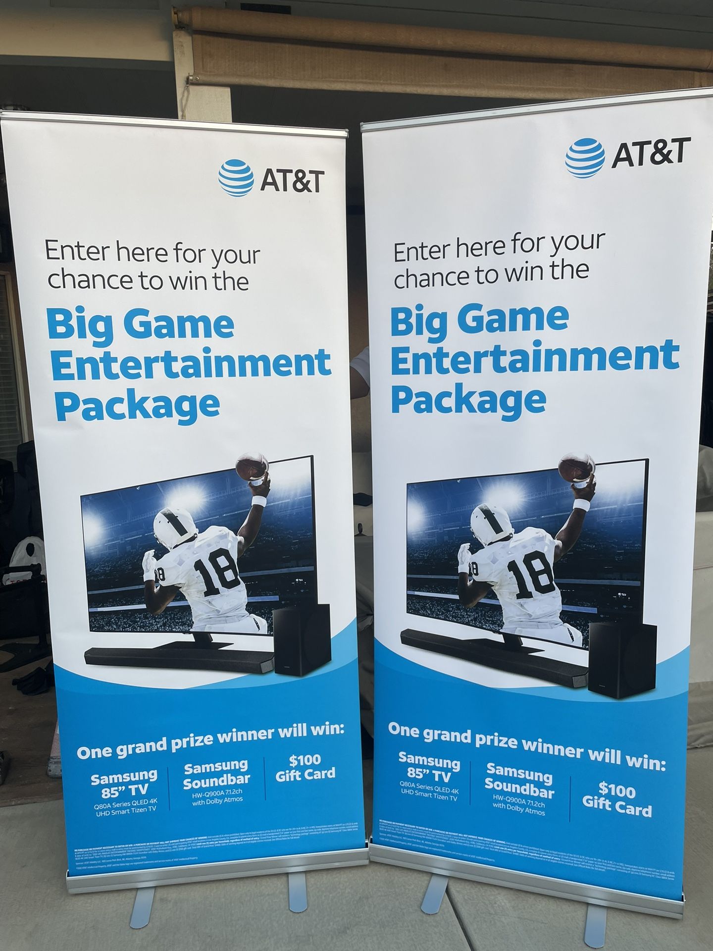 $30/ea- Pull Up/Stand Up Banner - GREAT CONDITION