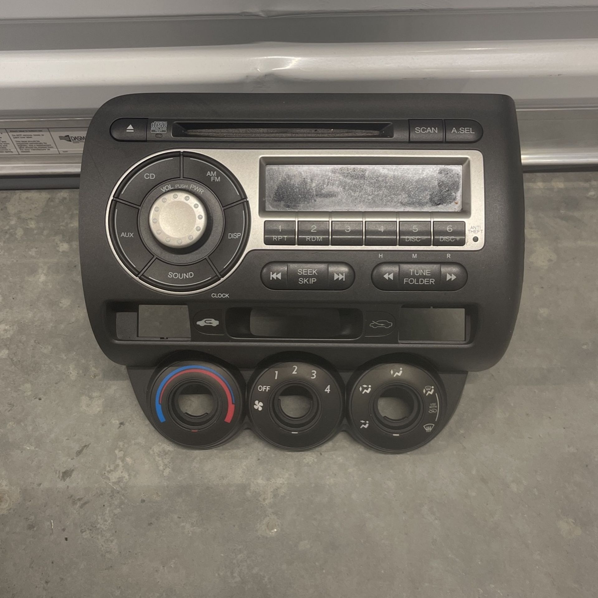 Honda Fit Factory Radio