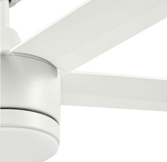 Merwry 52 Intergrated LED Matte White Ceiling Fan With Light