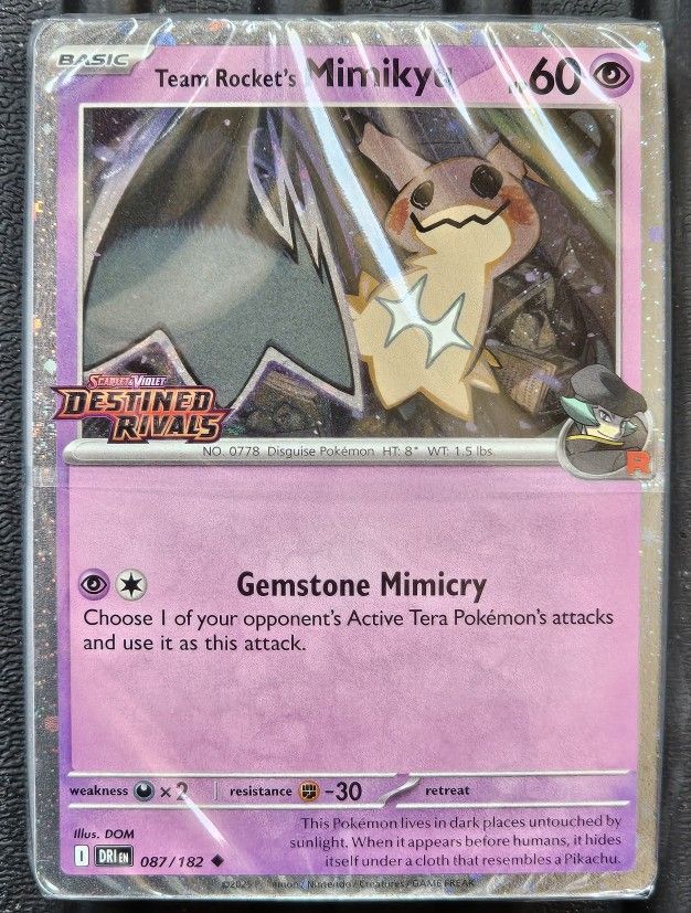 Destined Rivals Mimikyu Stamped Promo Card