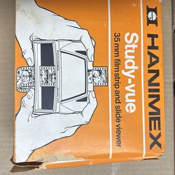 Hanimex study view 35 mm film strip and slide viewer