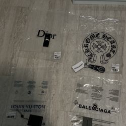 designer Clear Bags For Clothing