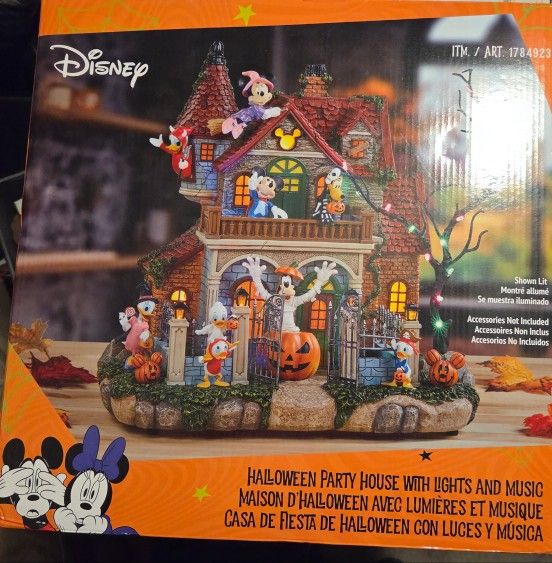 DISNEY'S HALLOWEEN HAUNTED HOUSE W.LED Lights