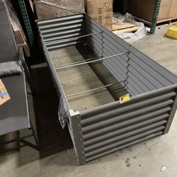 $75.00!!! 96”x36”x24” Galvanized Raised Garden Bed Planter Box