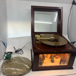 Mr. Christmas Crosley 19th Century Ballroom Dancers Music Box w 16 Disks VIDEO