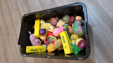 Bucket of squishies