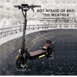 YRSG 2500W Foldable Adult E-Scooter 48V 16AH Folding 11'' Heavy-Duty Vacuum Off-Road Tires Electric Scooter UL,Black