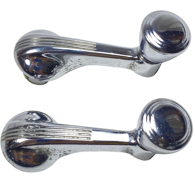 1930s 1940s GM Chevrolet Chevy Buick Vent Window Crank Handles Set Door Handle 
