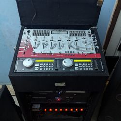 DJ Setup with Speakers