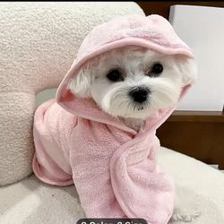 Small Size Pet Towel Robe(10 Pounds Or Less)
